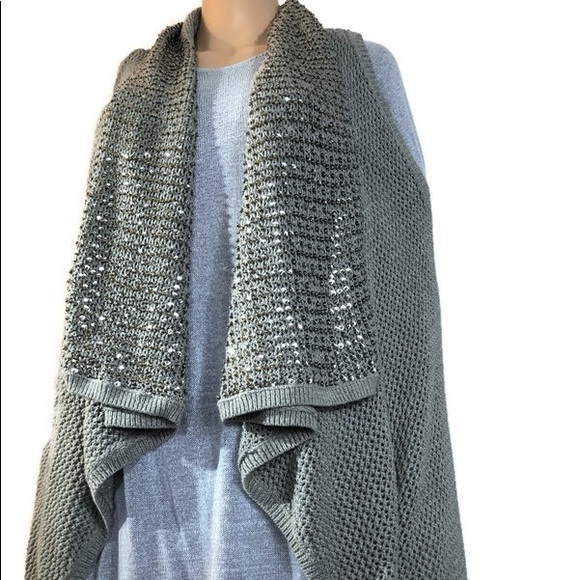Alice And Olivia Beaded Long Vest, Euc